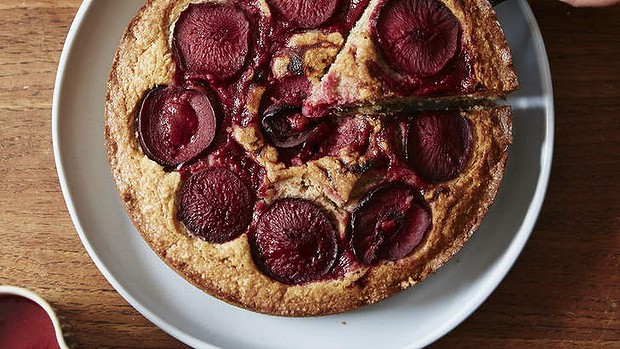 plum syrup cake by Dani Valent