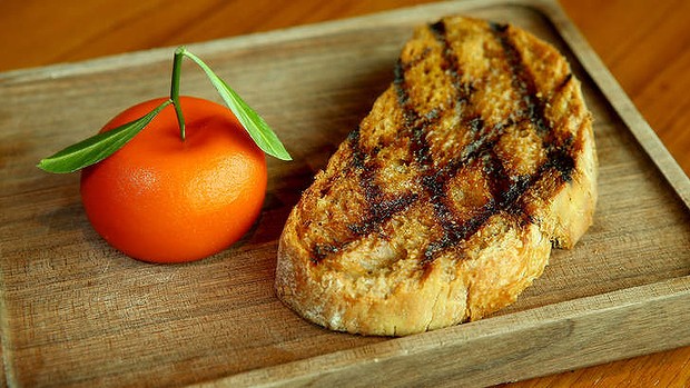 restaurant review dinner by heston meat fruit parfait by Dani Valent