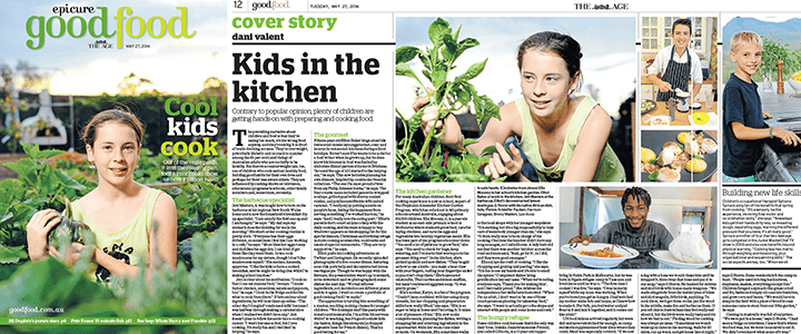 Dani Valent Kids Cooking Epicure May 2014