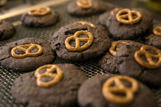 Thermomix recipe Double Chocolate Pretzel Cookies